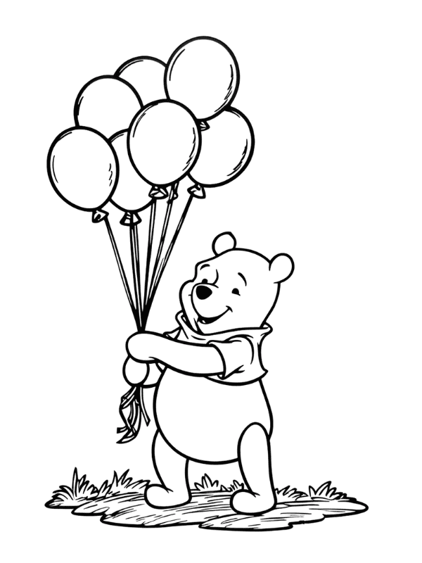 Ursinho Pooh - Desenhos Para Colorir Grátis