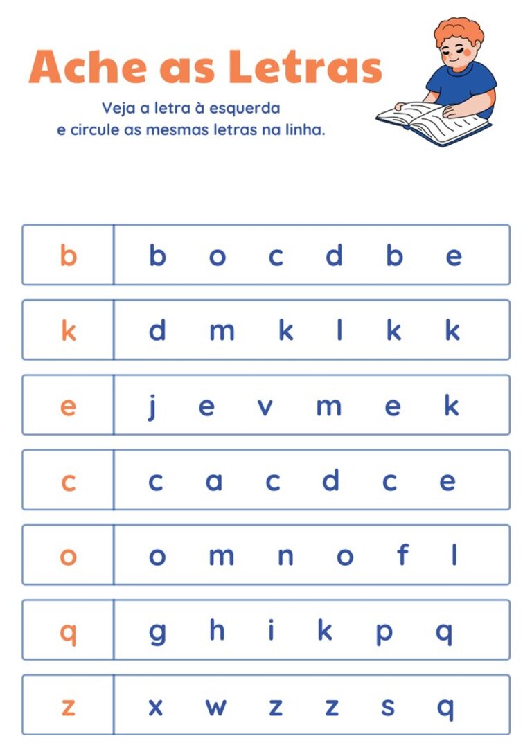 Ache as letras iguais