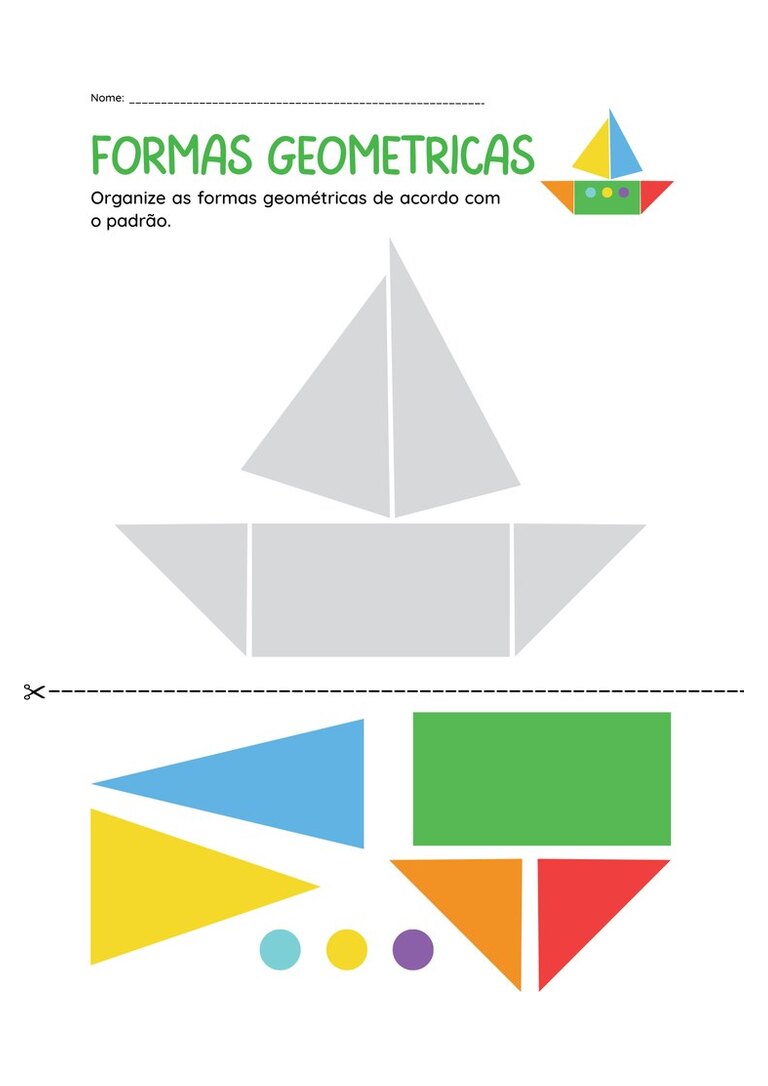 Formas geométricas: barquinho
