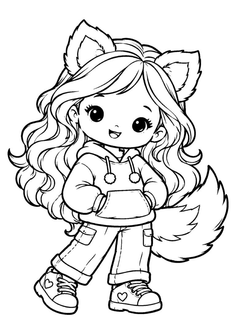 Bonequinha lobinha de moletom