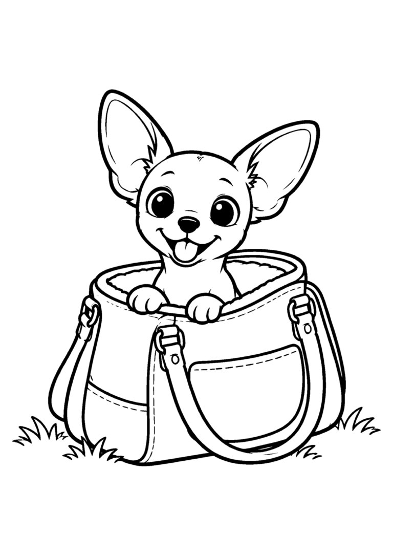 Chihuahua dentro da bolsa