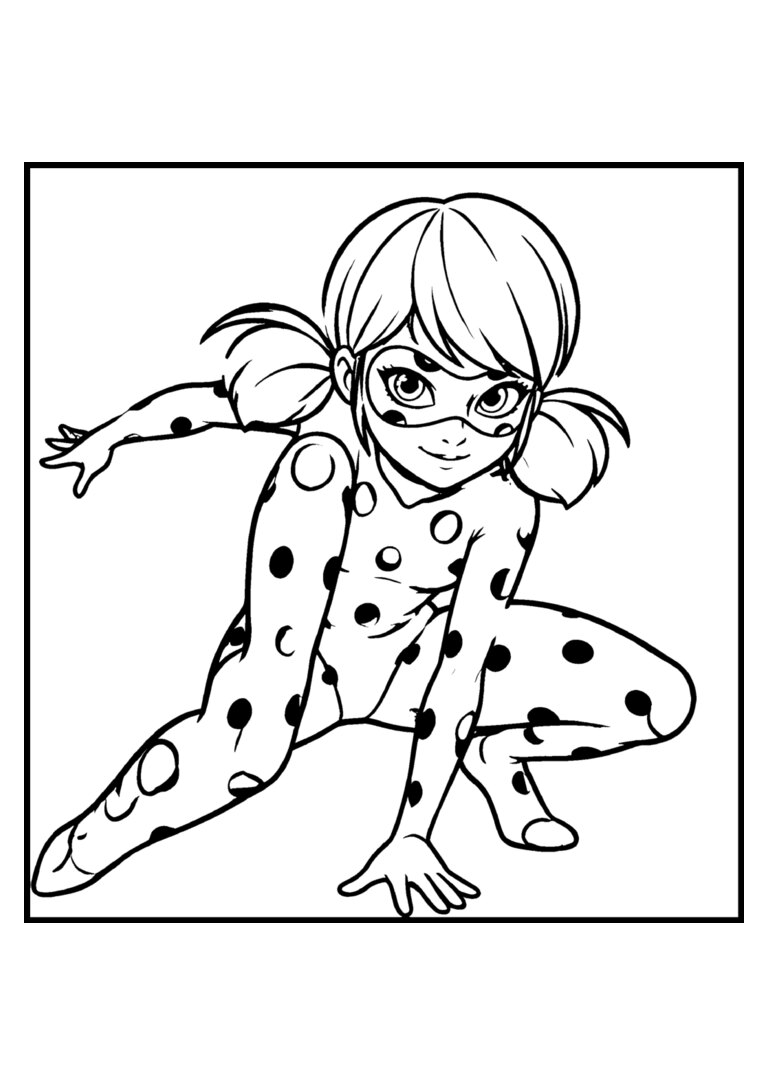 Ladybug de corpo inteiro com o braço esticado