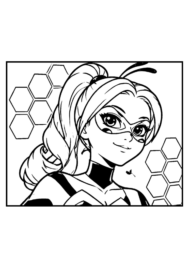 Queen Bee com favos de mel
