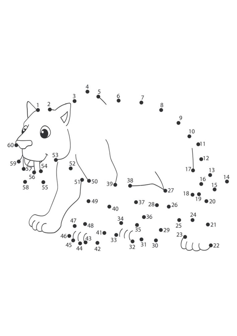 Ligue os pontos: dinossauro de quatro patas