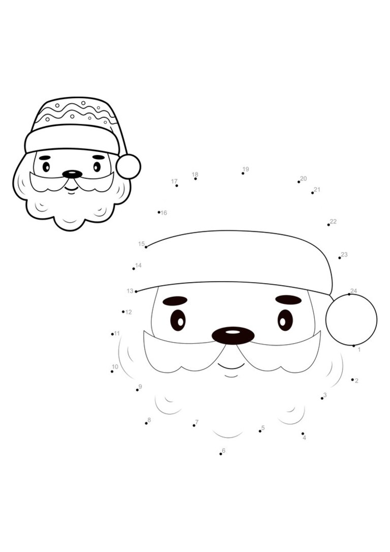 Ligue os pontos: Papai Noel