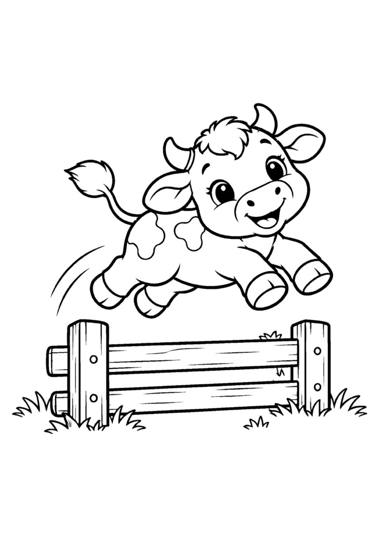 Vaca pulando a cerquinha